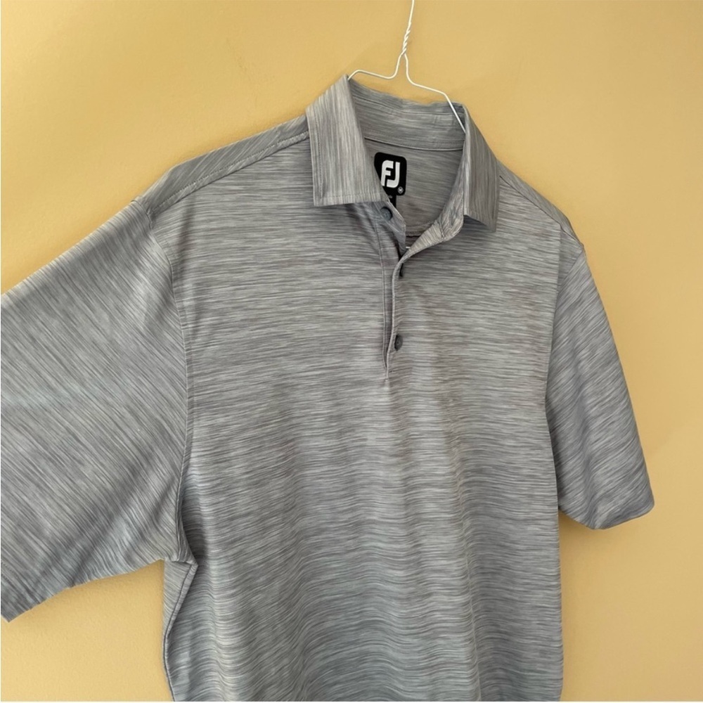 ☀️FootJoy - Gray Performance Tech Golf Polo - M